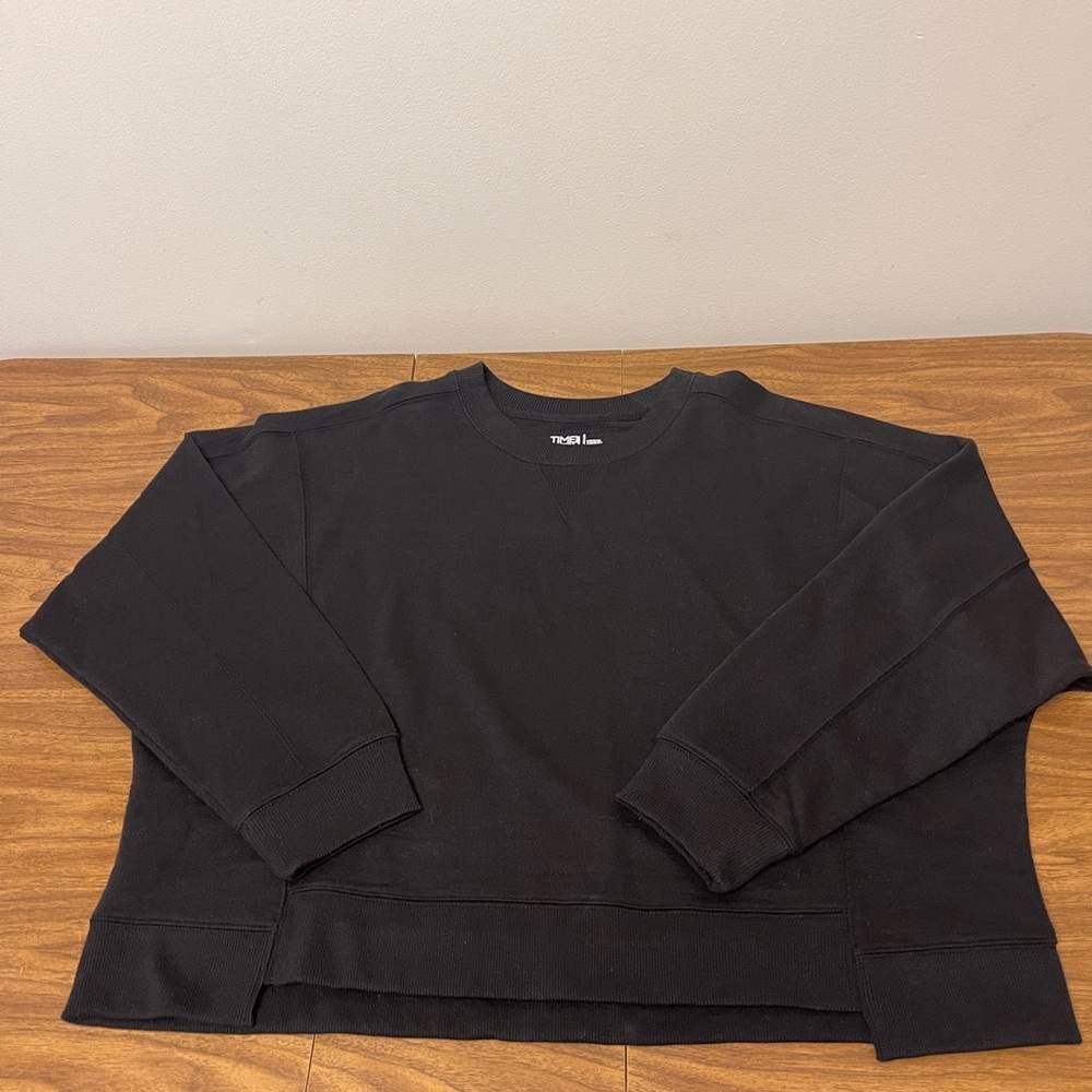 Time and Tru Women’s Ribbed Panel Sweatshirt